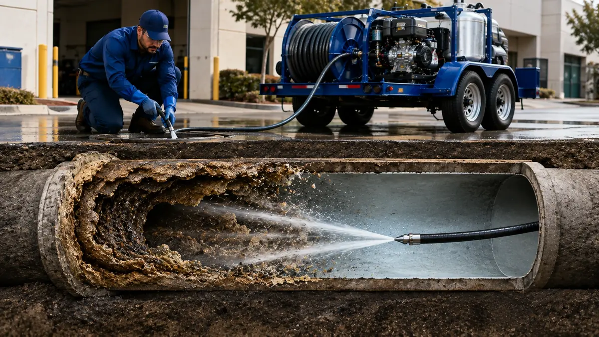 Sewer Pipe Descaling in Guatay