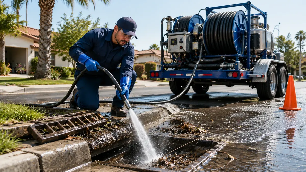Storm Drain Hydro Jet Cleaning in Guatay